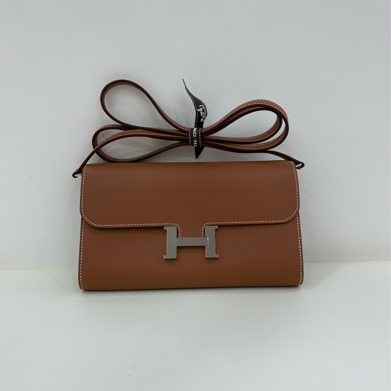Hermes 愛馬仕 康康 constance to go 金棕銀扣 Evercolor Z刻-1