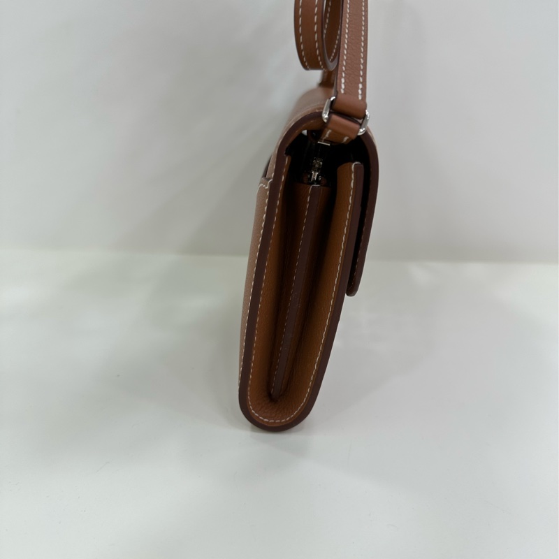 Hermes 愛馬仕 康康 constance to go 金棕銀扣 Evercolor Z刻-5