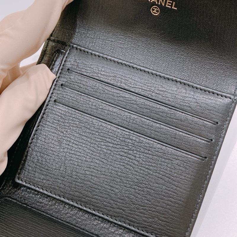 TW4380 CHANEL 香奈兒經典特別扣三摺銀包CLASSIC FLAP SMALL WALLET CALFSKIN-26