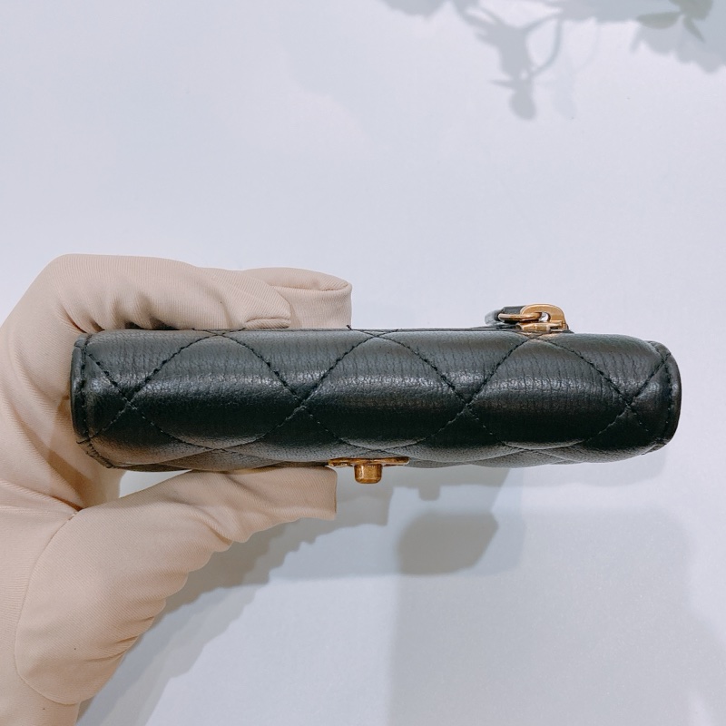 TW4380 CHANEL 香奈兒經典特別扣三摺銀包CLASSIC FLAP SMALL WALLET CALFSKIN-31