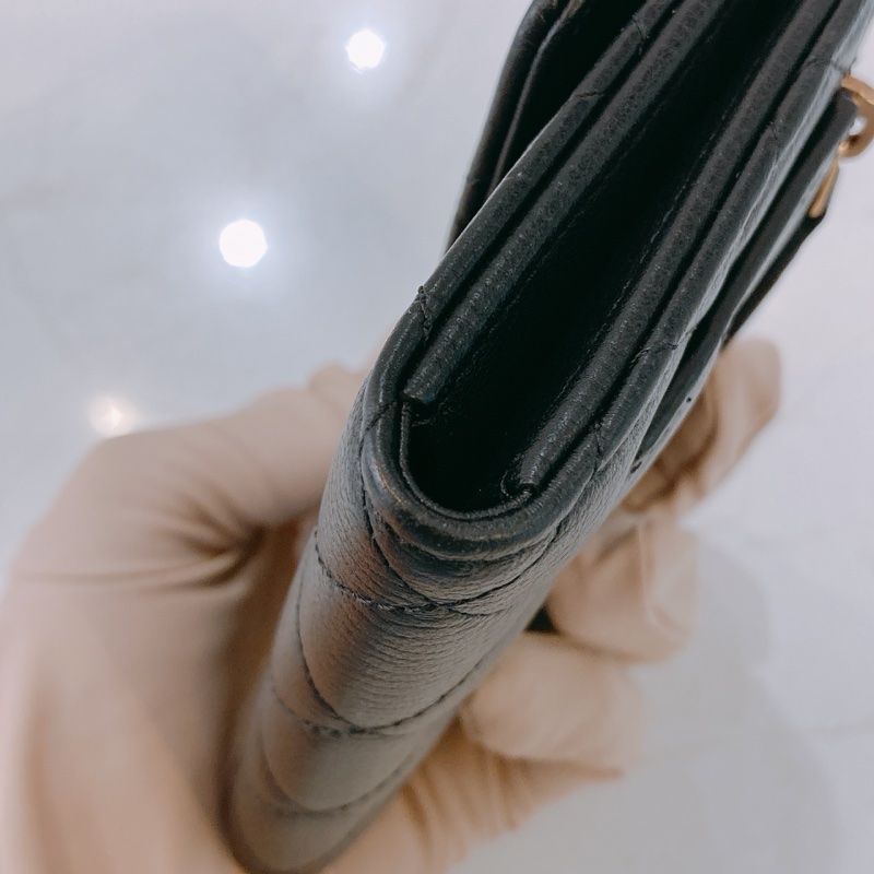 TW4380 CHANEL 香奈兒經典特別扣三摺銀包CLASSIC FLAP SMALL WALLET CALFSKIN-15