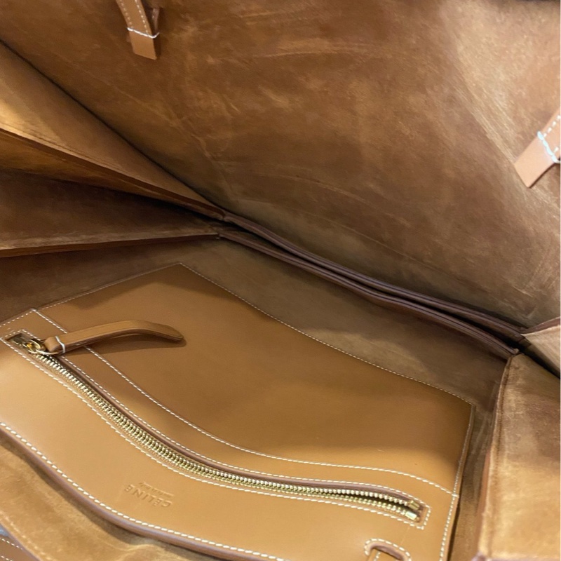 CELINE焦糖色托特肩背包-5