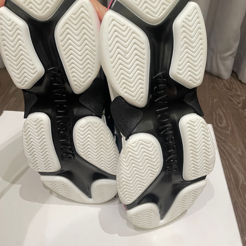 二手 Balenciaga 巴黎世家 Triple S 老爹鞋 尺寸:38 經典配色超百搭 桃黑配色-9