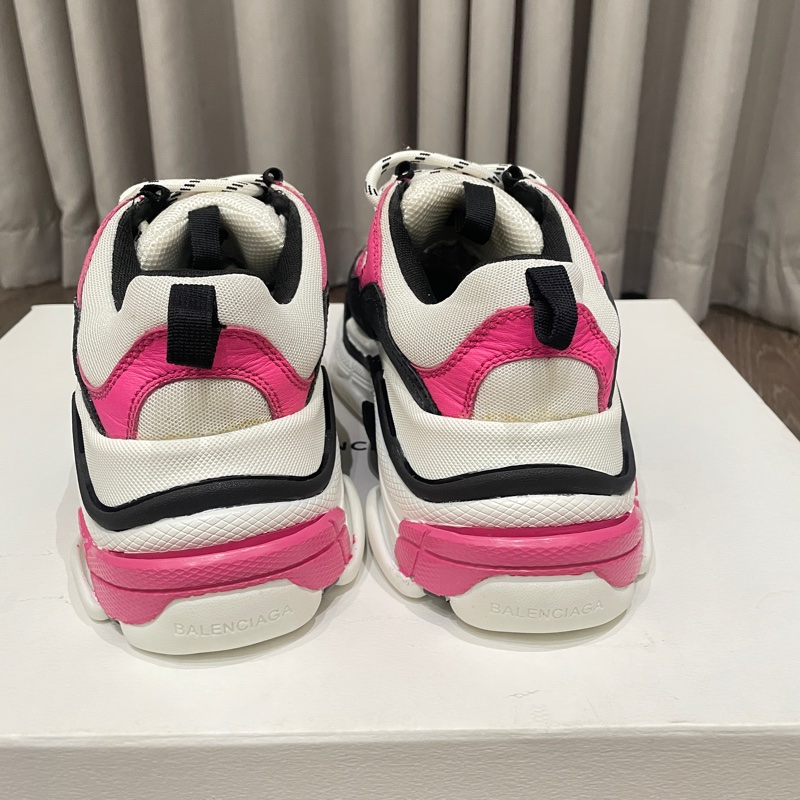 二手 Balenciaga 巴黎世家 Triple S 老爹鞋 尺寸:38 經典配色超百搭 桃黑配色-11
