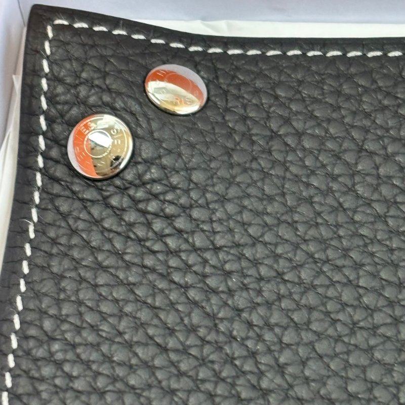 ::HERMES:: Mises et Relances Desk牛皮黑色迷你置物盤 擺件 裝飾-8