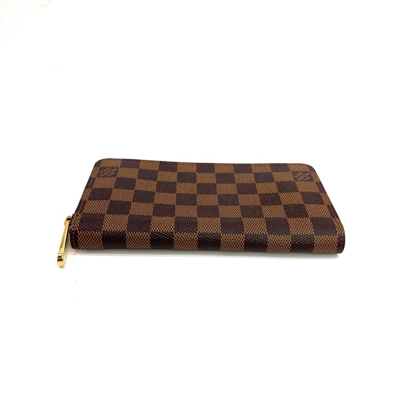 LV 咖棋盤格金釦ㄇ拉8卡長夾 N60015-4