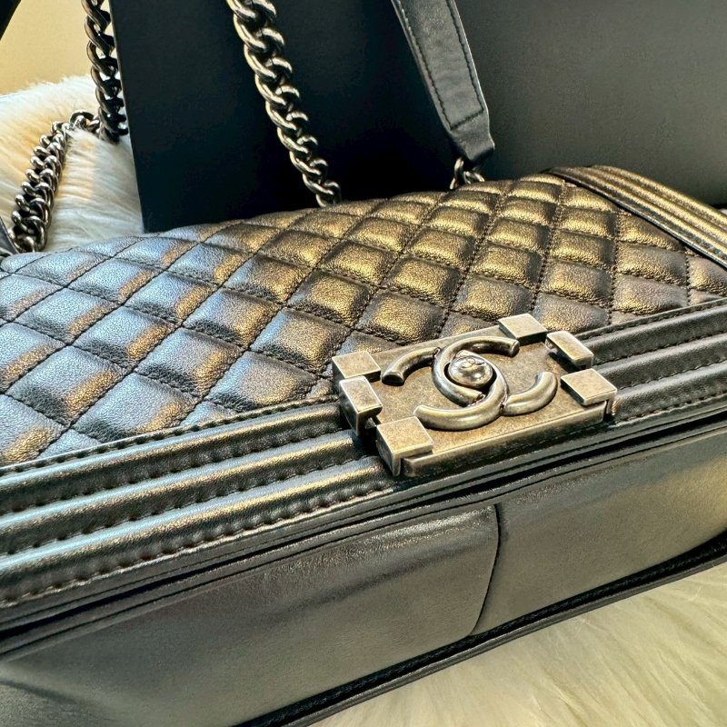 CHANEL 黑色 Boy 25-3