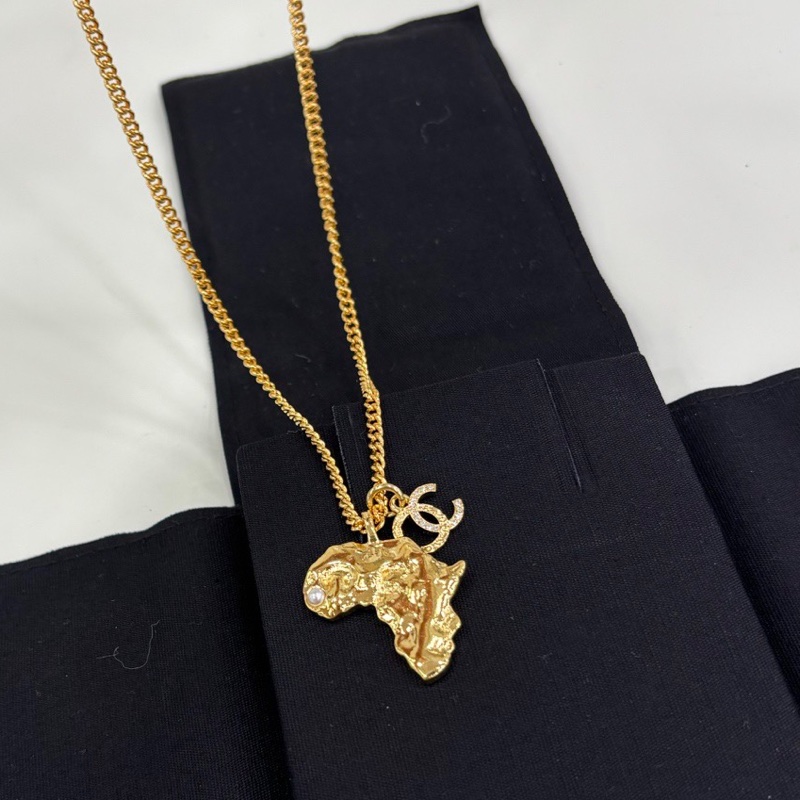 Chanel香奈兒23A新款 Dakar 達卡地圖項鍊 閒置新-2