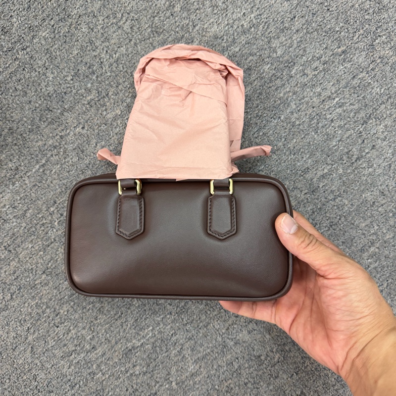 促銷品 Miu Miu Arcadie 迷你 手提單肩包 石楠木色-6