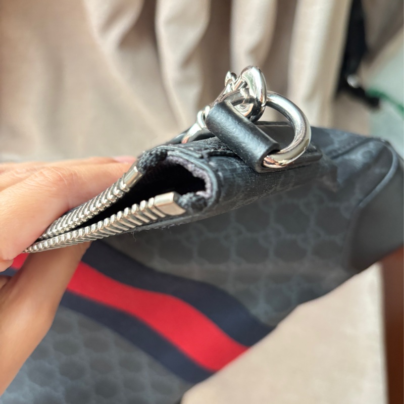 Gucci 肩背包 公事包 斜背包 可放下A4文件跟iPad-20