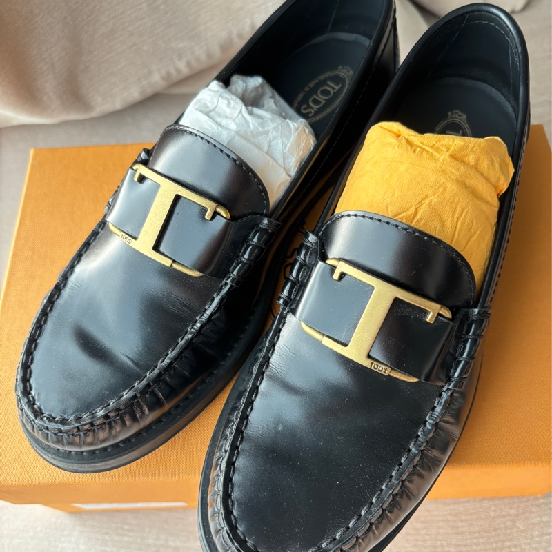 Tod’s 黑色樂福鞋 豆豆鞋 好穿好搭配 38.5號 9成新-28
