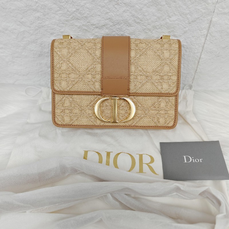 Dior 迪奧 蒙田30 酒椰草藤格紋單肩包 21年-1