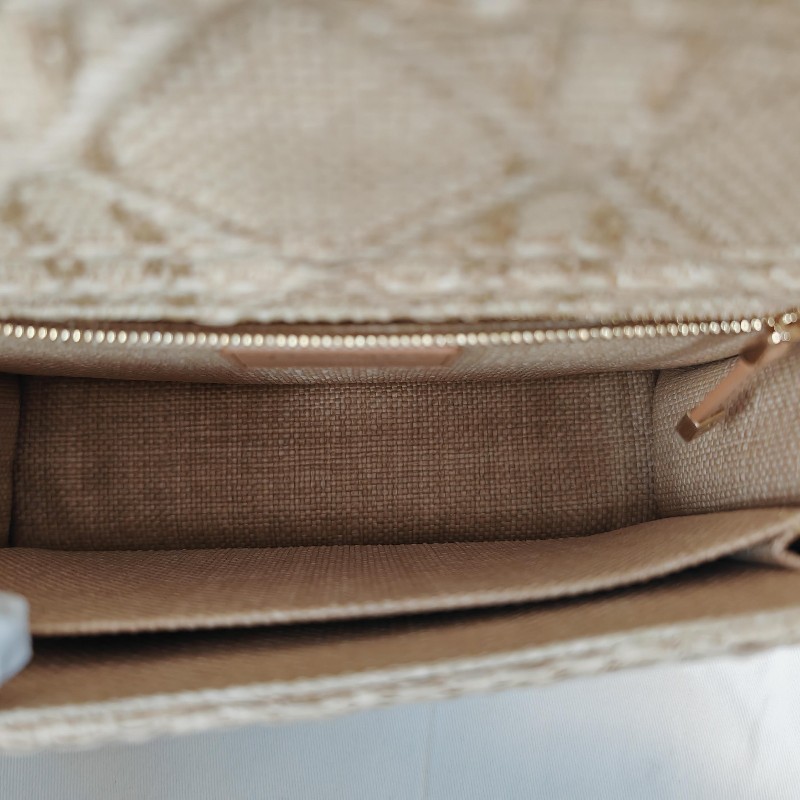 Dior 迪奧 蒙田30 酒椰草藤格紋單肩包 21年-7