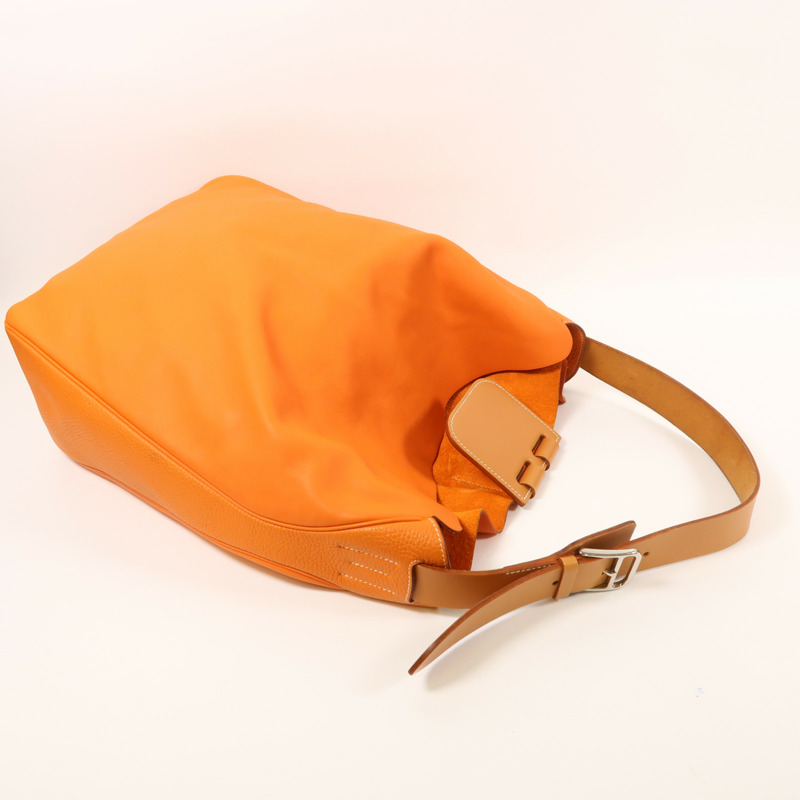 HERMES Swift皮革Virevolte 24銀扣肩背袋-7