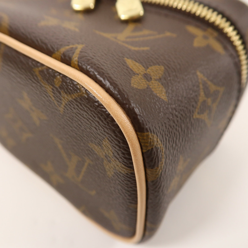 LOUIS VUITTON Monogram Nice Nano金扣化妝袋-8