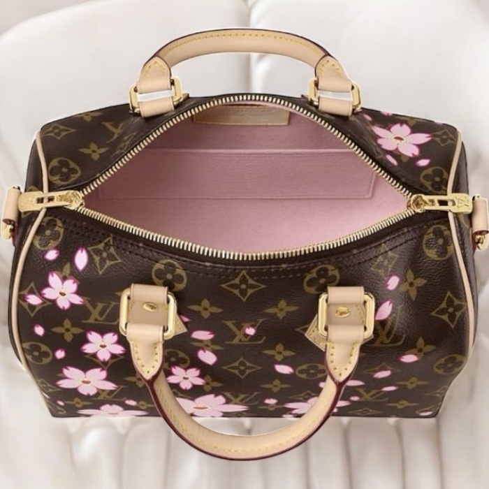 LVx村上隆櫻花🌸波士頓SPEEDY25CM手提/斜背包-2