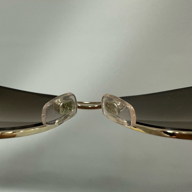 Burberry 金框金屬格紋 墨鏡 ray ban 款-5