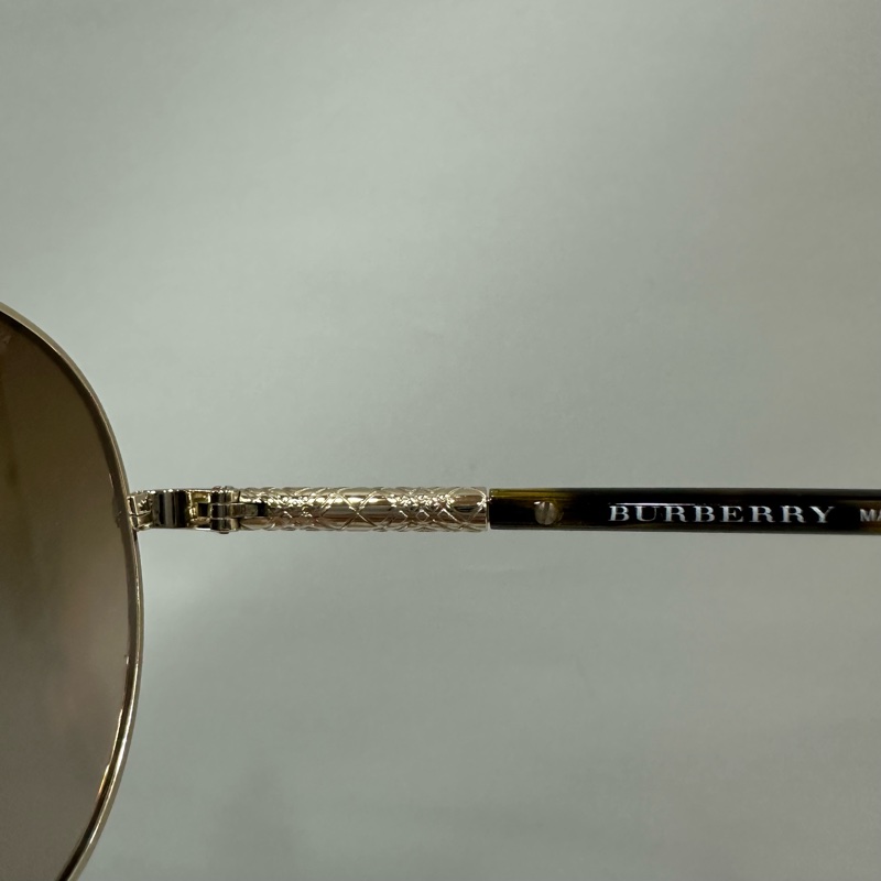 Burberry 金框金屬格紋 墨鏡 ray ban 款-9