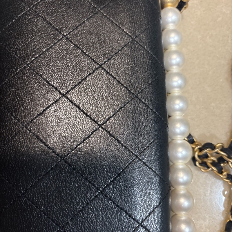 CHANEL珍珠款woc發財包 19*10-13
