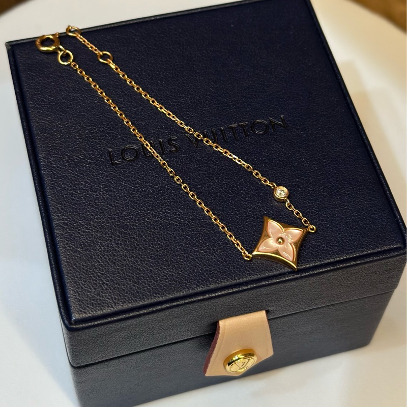 LV 玫瑰K金拚粉紅珍珠母貝0.04克拉Colour Blossom 手鍊-5