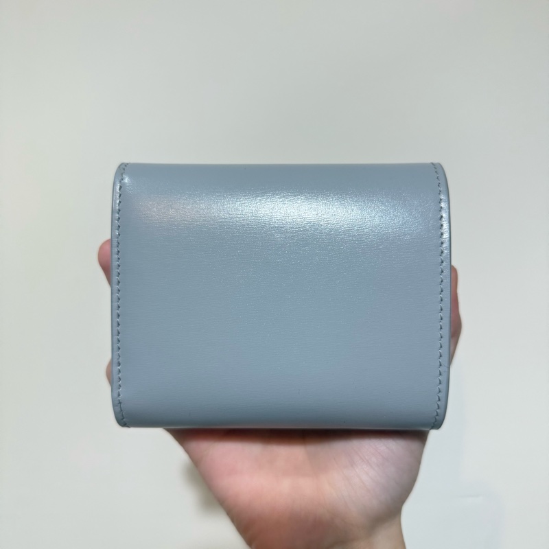 Celine 凱旋門短夾 限量冰川藍 限定色✨-8
