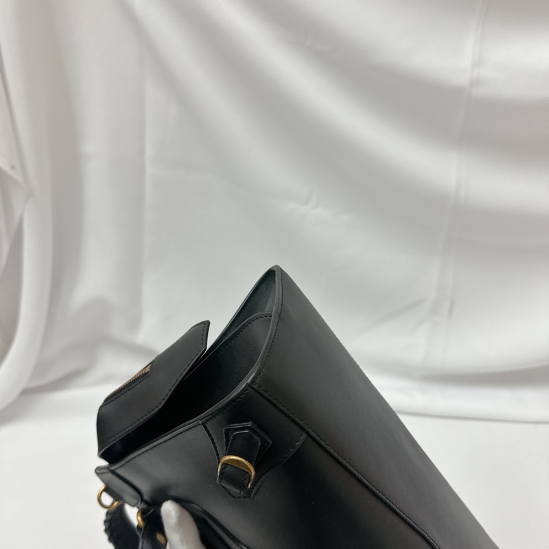 莉亞精品♡ Balenciaga 黑金機車包 近新美包-7