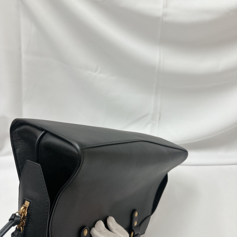 莉亞精品♡ Balenciaga 黑金機車包 近新美包-9