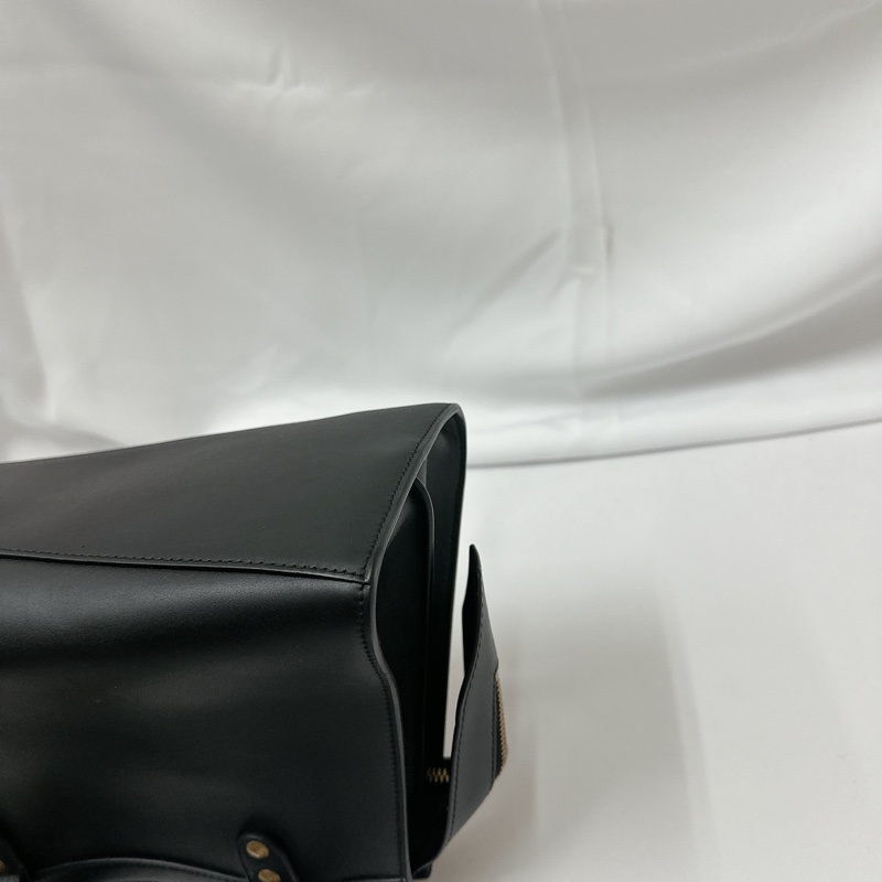 莉亞精品♡ Balenciaga 黑金機車包 近新美包-11