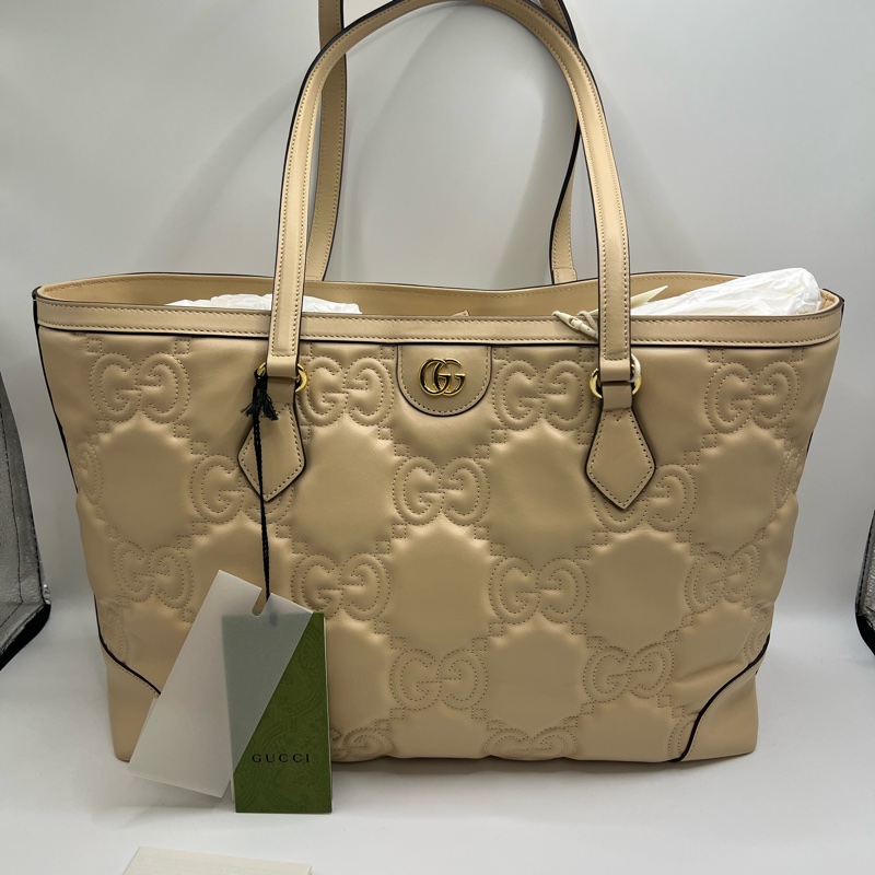 GUCCI GG Matelassé 中型手提包-4