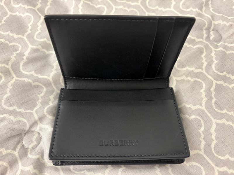 BURBERRY格紋折疊式卡片夾-3