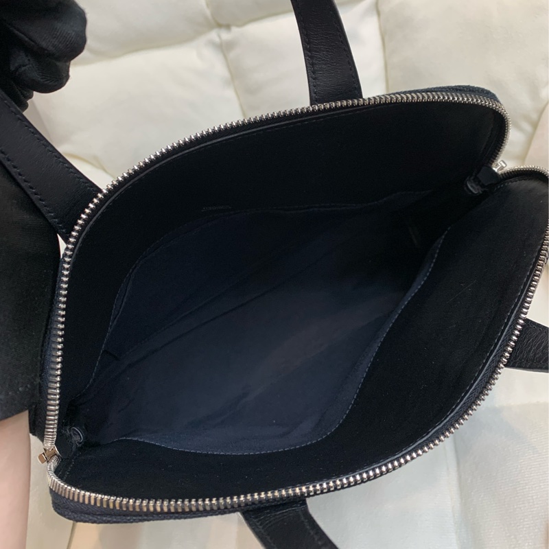 Hermes 愛馬士 黑色 布面手拎袋 XB519-9