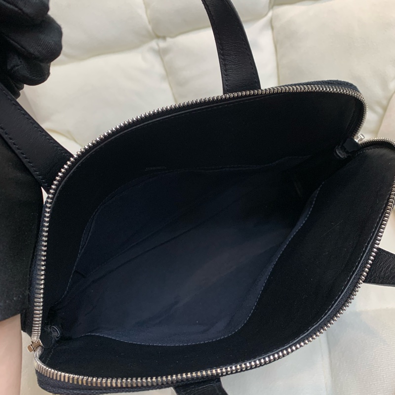 Hermes 愛馬士 黑色 布面手拎袋 XB519-16