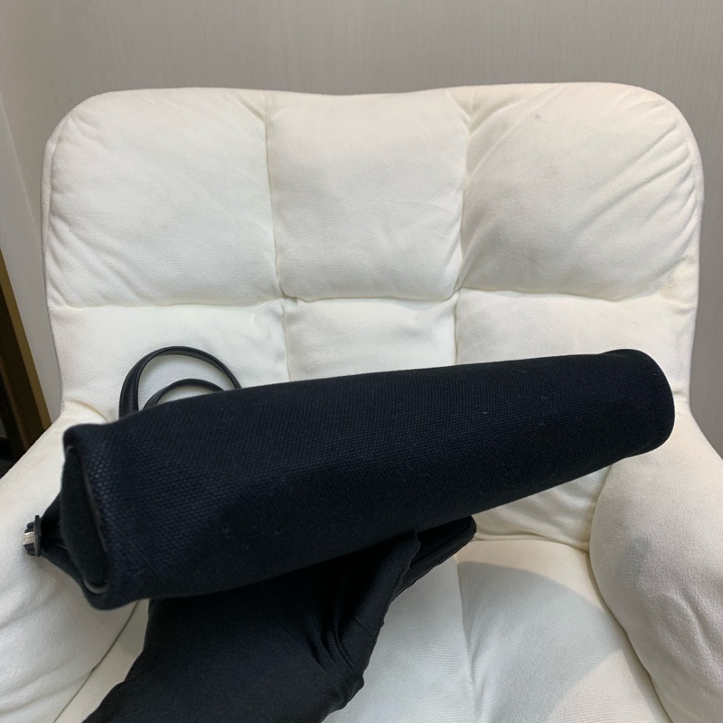 Hermes 愛馬士 黑色 布面手拎袋 XB519-20