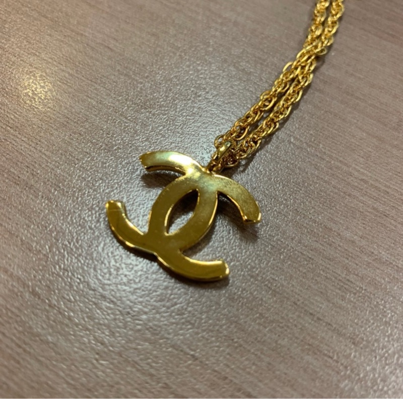 Chanel 經典大logo絞絲鏈項鍊-3