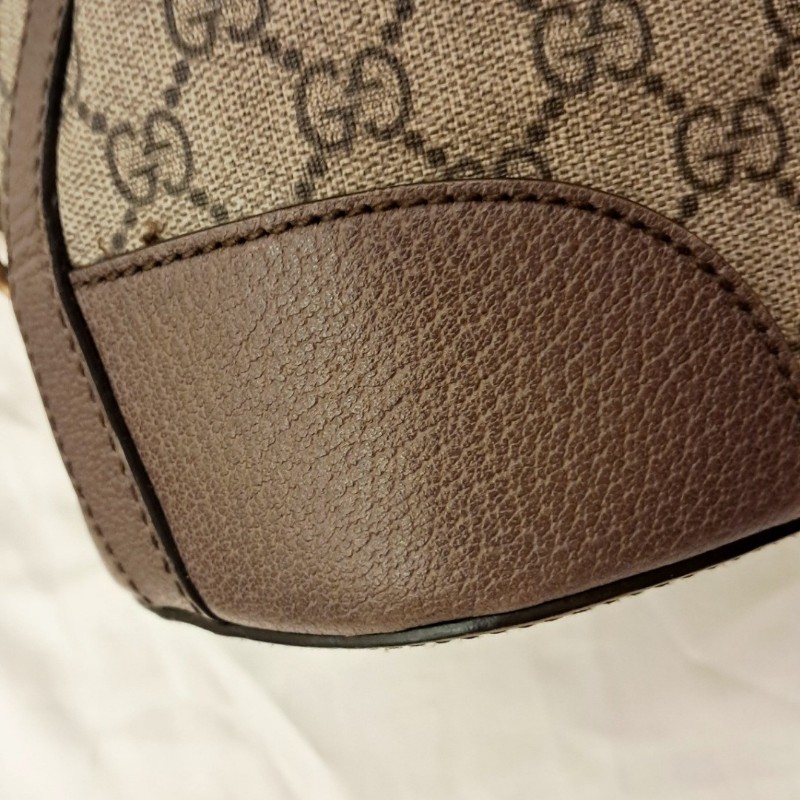 Gucci虎頭紅綠織帶束口肩背手提後背3用包-9