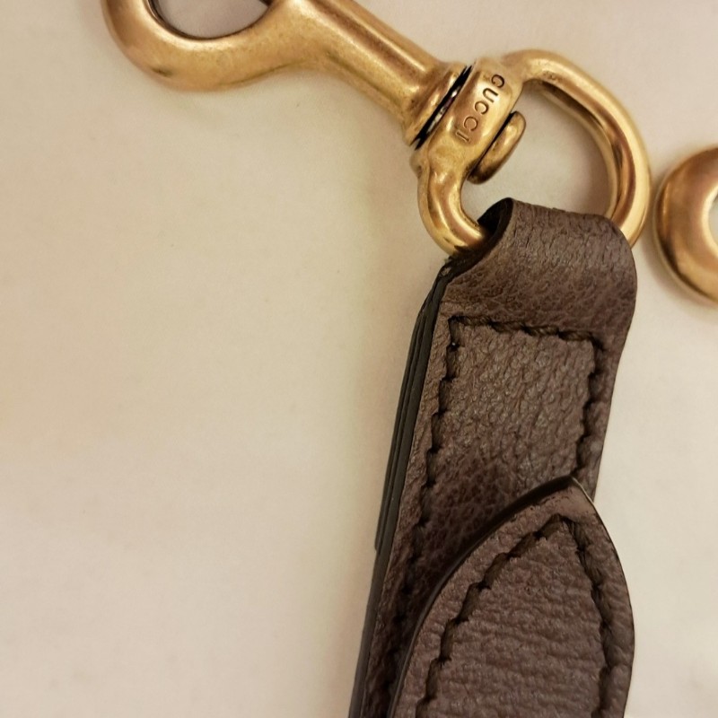 Gucci虎頭紅綠織帶束口肩背手提後背3用包-21