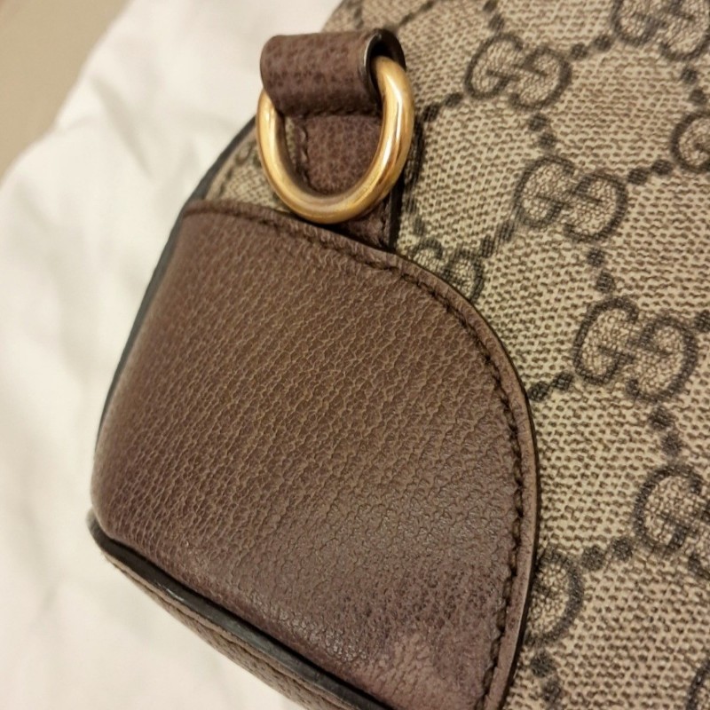 Gucci虎頭紅綠織帶束口肩背手提後背3用包-30