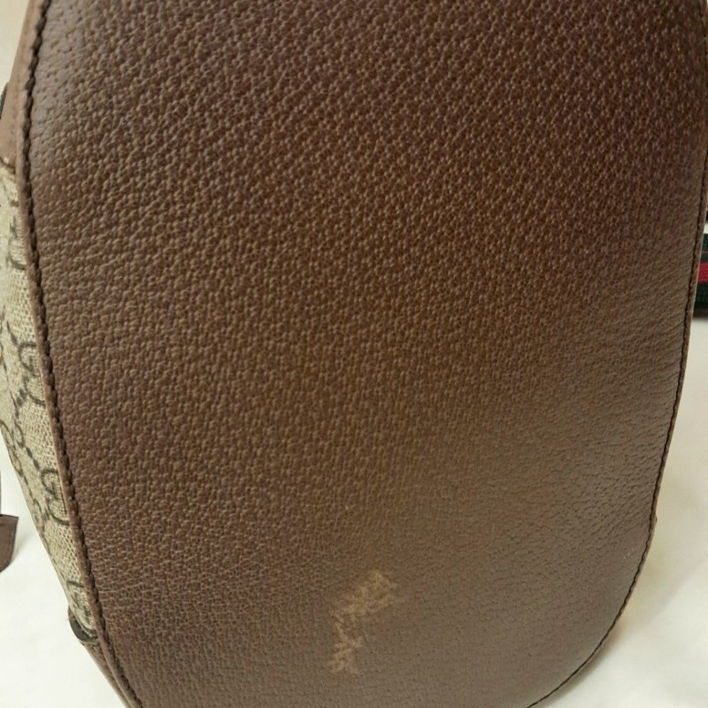 Gucci虎頭紅綠織帶束口肩背手提後背3用包-33