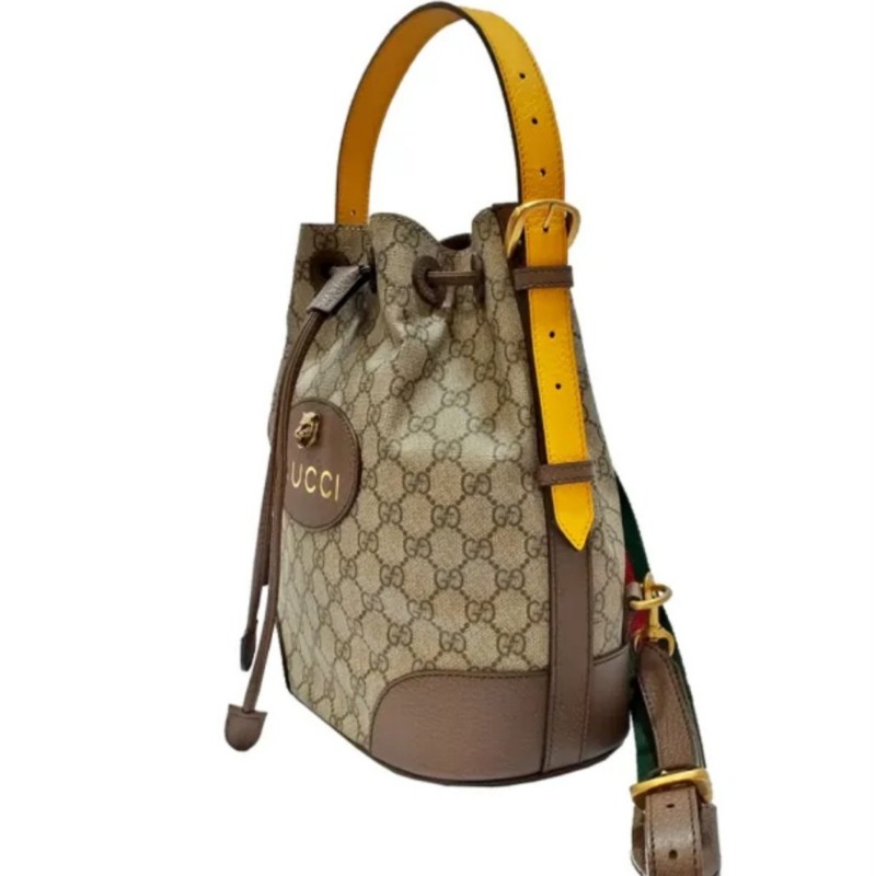 Gucci虎頭紅綠織帶束口肩背手提後背3用包-29