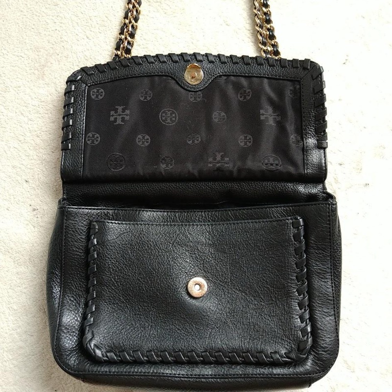 Tory Burch 2way 肩背/斜背包 Marion 皮革 黑色-11