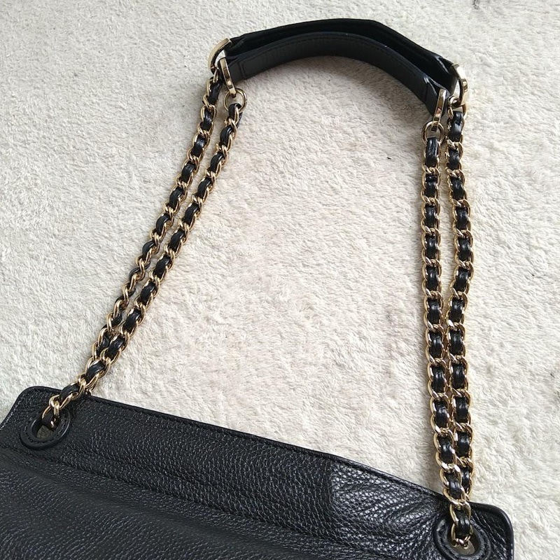 Tory Burch 2way 肩背/斜背包 Marion 皮革 黑色-15
