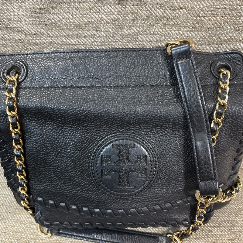 Tory Burch 2way 肩背/斜背包 Marion 皮革 黑色-16