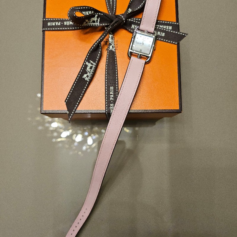 HERMES 雙圈皮錶帶櫻花限定版-5