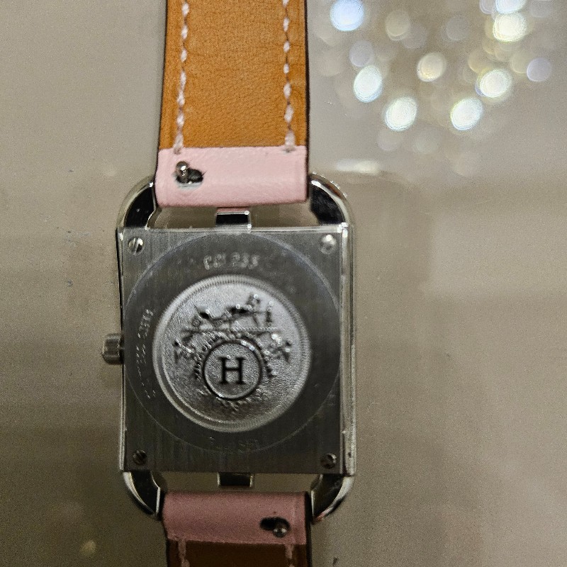 HERMES 雙圈皮錶帶櫻花限定版-7