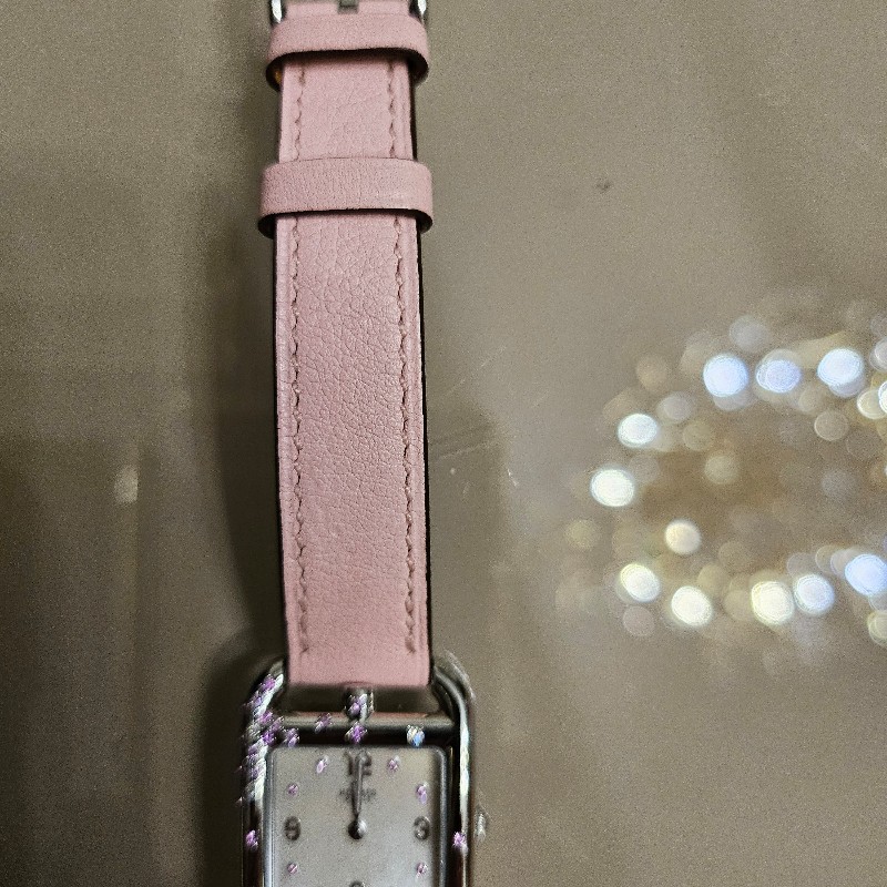 HERMES 雙圈皮錶帶櫻花限定版-8