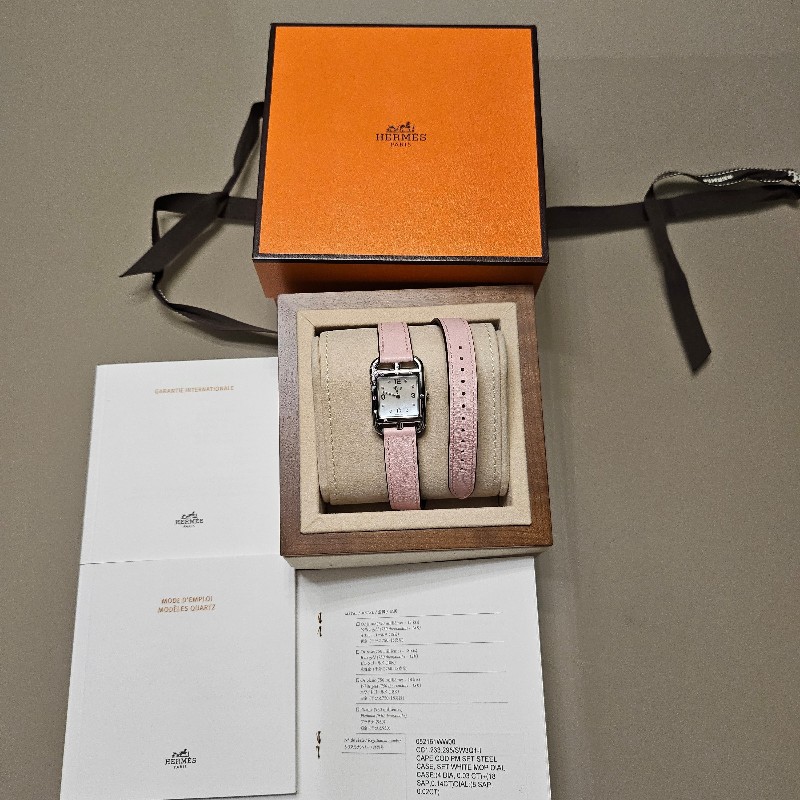 HERMES 雙圈皮錶帶櫻花限定版-11