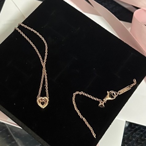 Pandora全新璀璨之心短項鍊 鍍玫瑰金-8