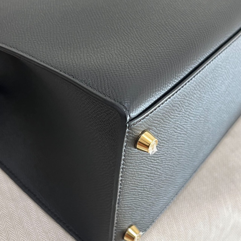 Hermes Kelly 35 黑金 epsom 外缝-11