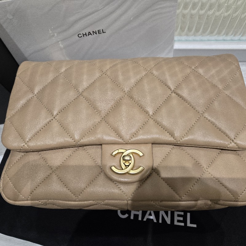 CHANEL 粗鍊肩背包 CF 芯片款-0