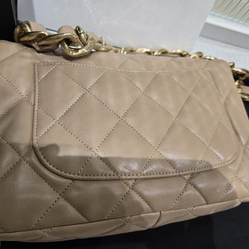 CHANEL 粗鍊肩背包 CF 芯片款-2